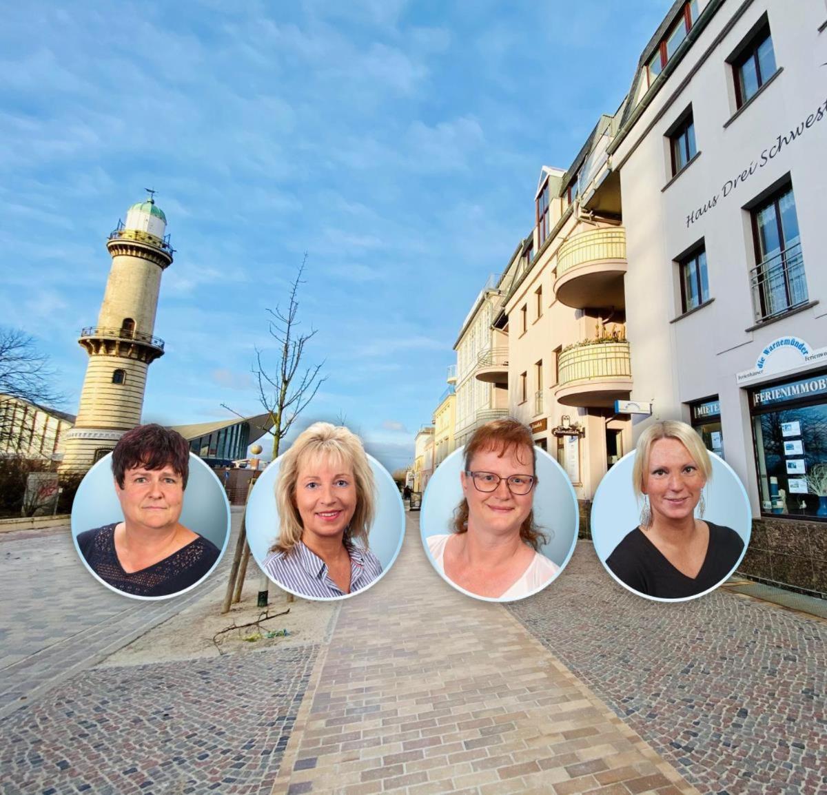 Ferienwohnung Berringer, Scholle, direkt an der Promenade Rostock Exterior foto